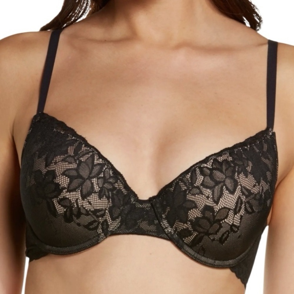 NATORI Sheer Glamour Full Fit Underwire Contour Bra! Retail $68